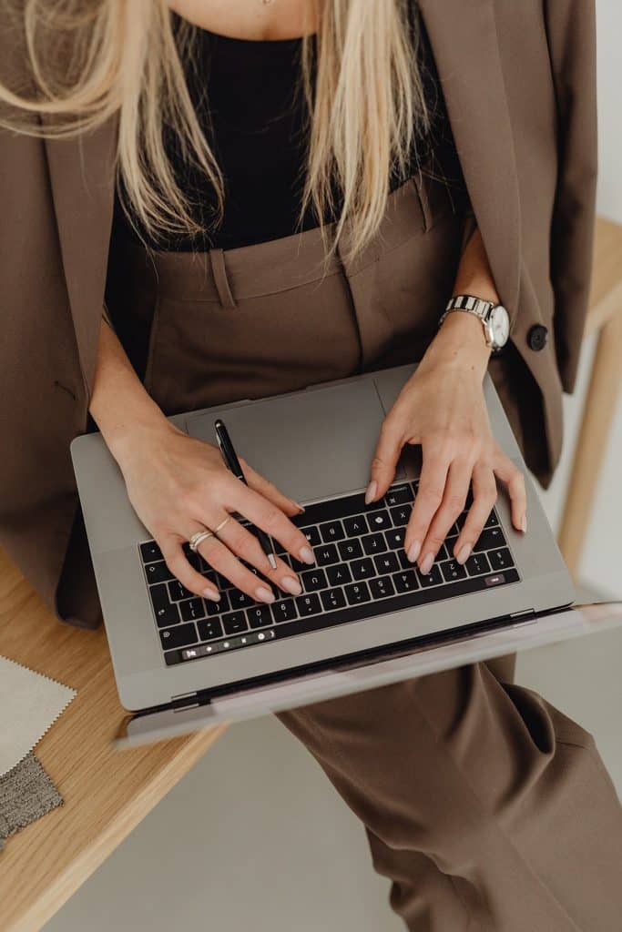 Designer at a computer